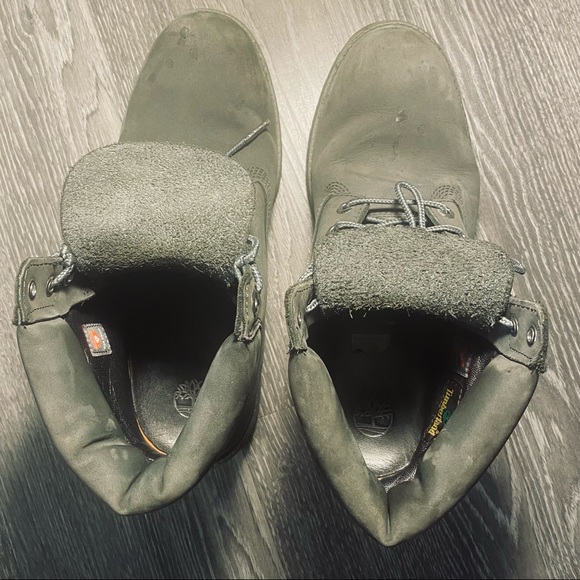 Virtually New Army Green Timberland Premium Boots - Picture 9 of 9